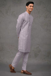 Silk Embroidered Kurta Pajama